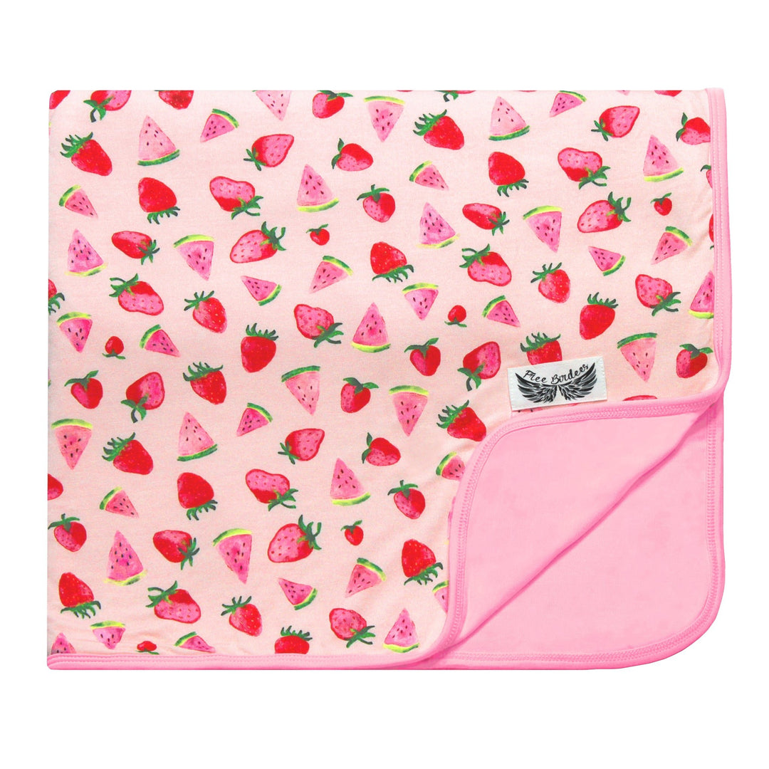 Sun-Kissed Berry Melon Toddler Blanket - Free Birdees