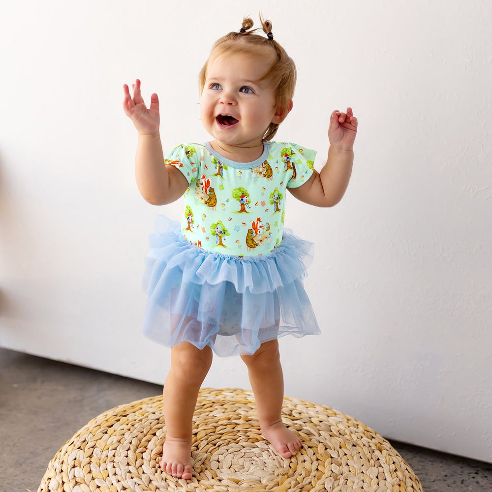 Tree House Party Ballerina Tutu Onesie Dress (3M-3T)