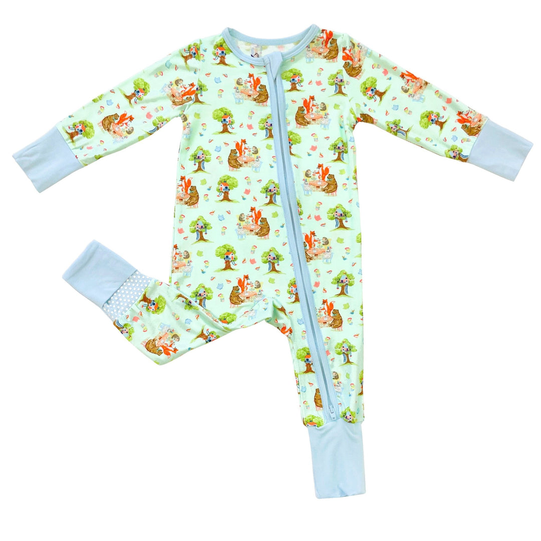 Tree House Party Convertible Footie (2T-3T)