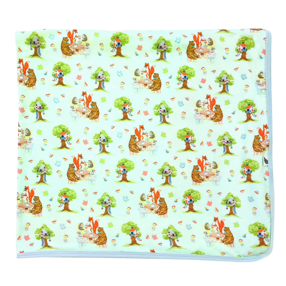 Tree House Party Swaddling Blanket