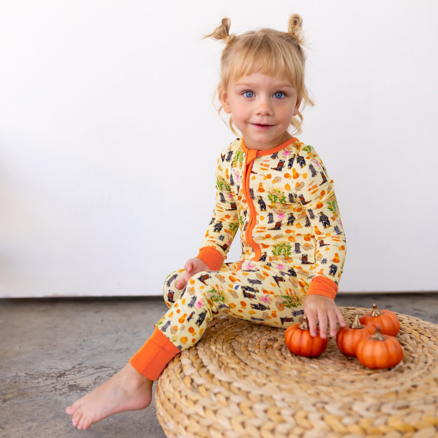 Trick-or-treating at the Pumpkin Patch Convertible Footie (2T-3T) - Free Birdees