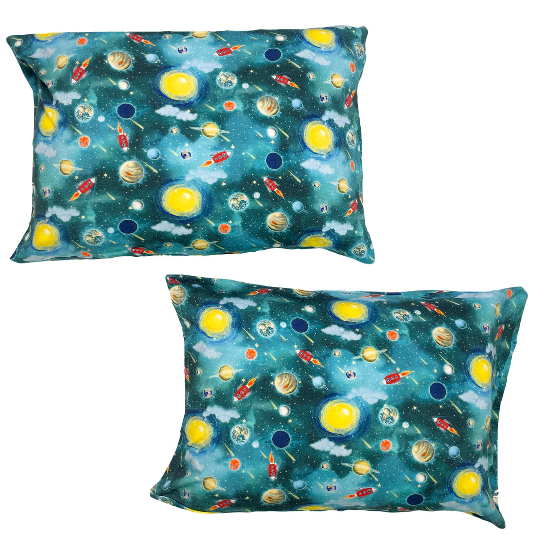 Vroom to the Planets 2-Pack Toddler Pillow Case