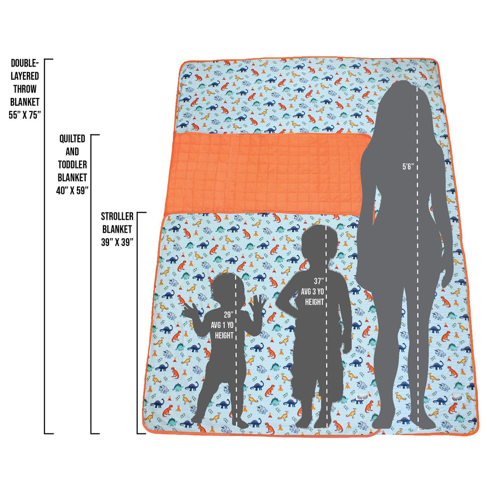 Vroom to the Planets Double-Layered Throw Blanket
