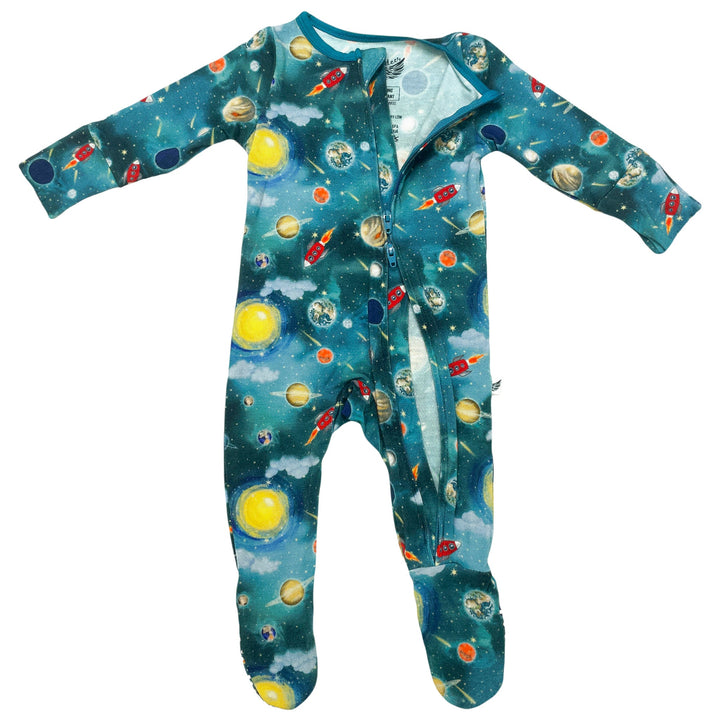 Vroom to the Planets Footie (2T-3T)