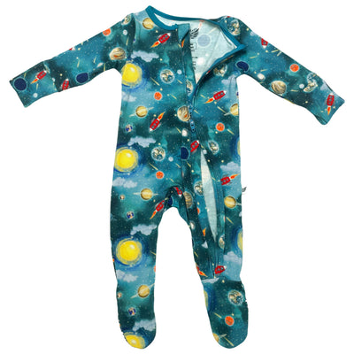 Vroom to the Planets Footie (2T-3T) - Free Birdees