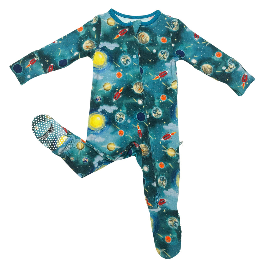 Vroom to the Planets Footie (2T-3T)