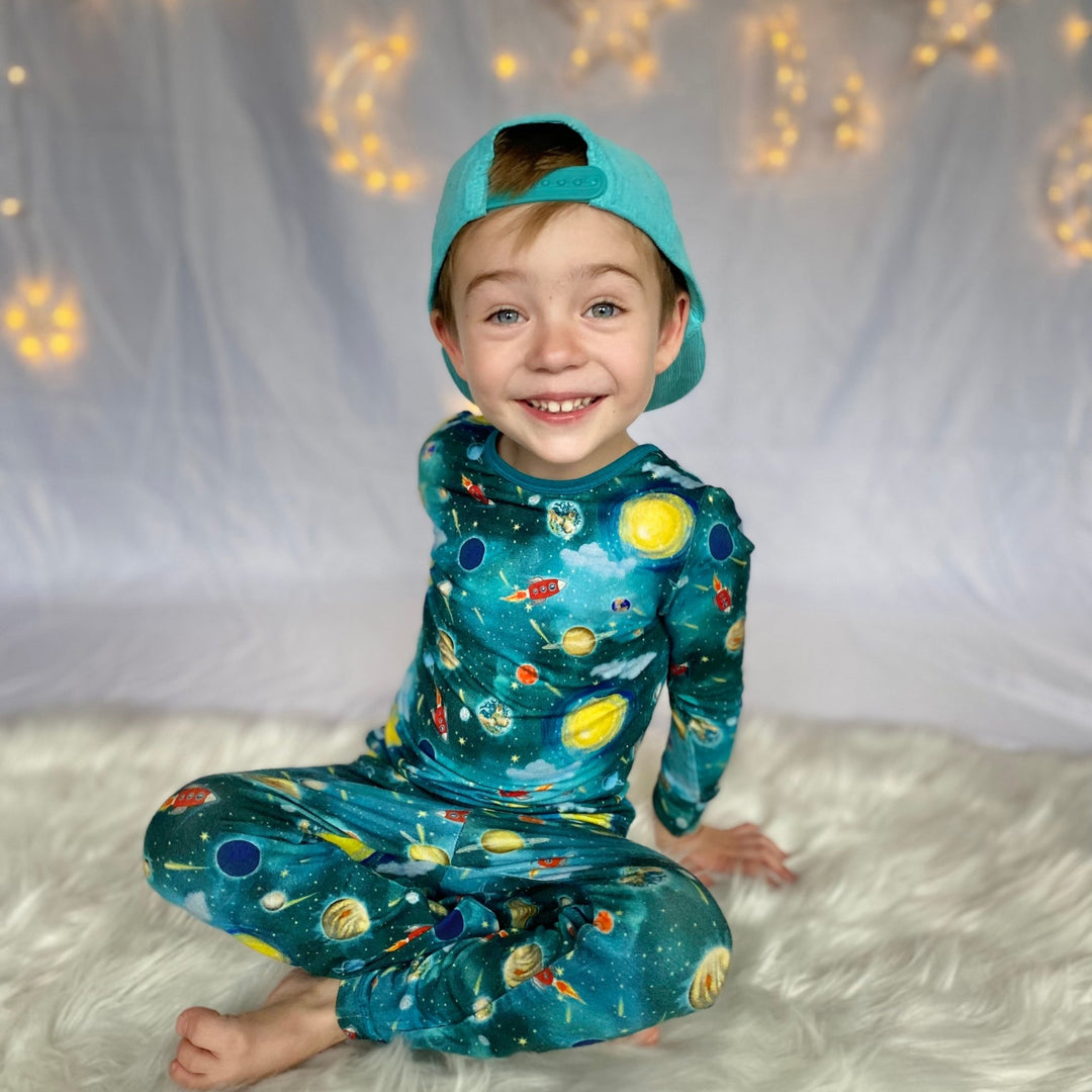 Vroom to the Planets Long Sleeve Pajama Set (2T-12Y)
