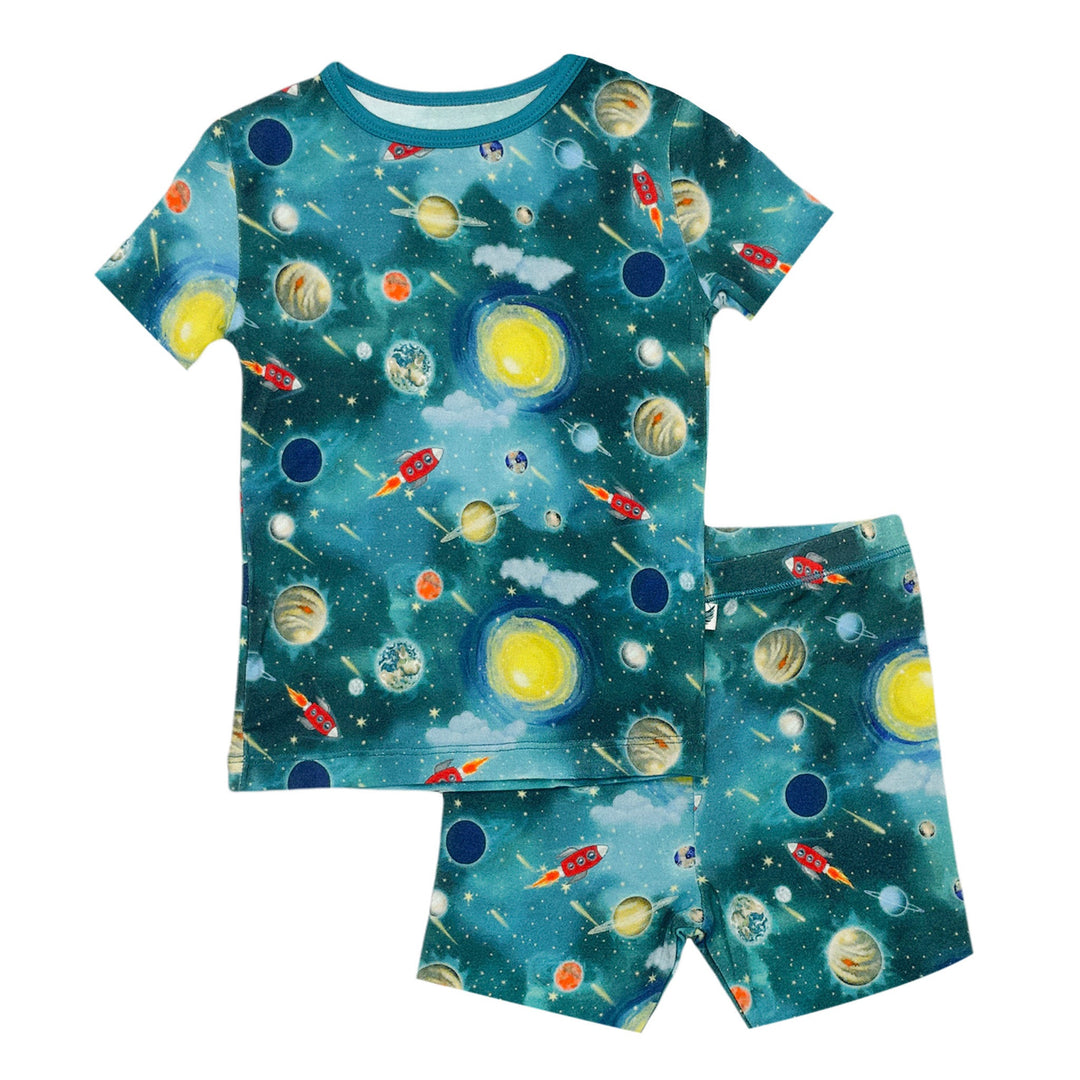 Vroom to the Planets Short Sleeve and Shorts Pajama Set (0-24m)