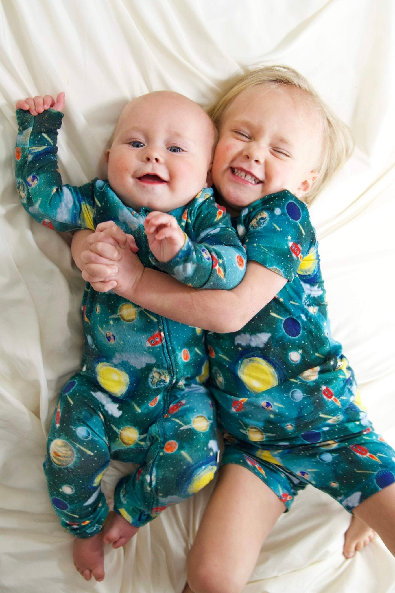 Vroom to the Planets Short Sleeve and Shorts Pajama Set (2T-12Y) - Free Birdees