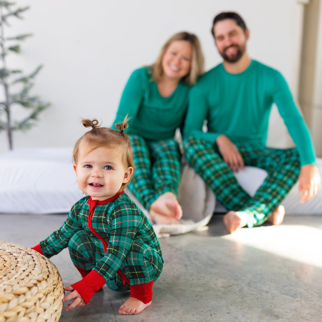 Winter Dreamland Plaid Convertible Footie (NB-24m)