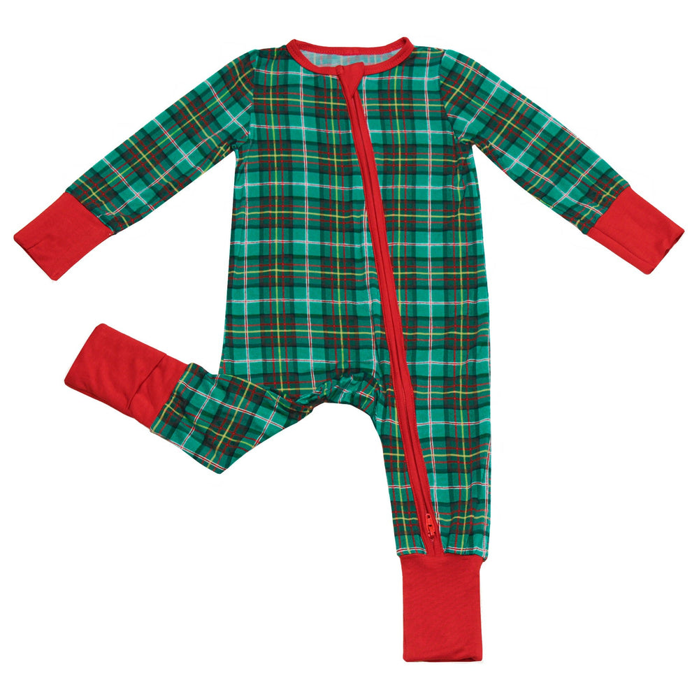 Winter Dreamland Plaid Convertible Footie (NB-24m)