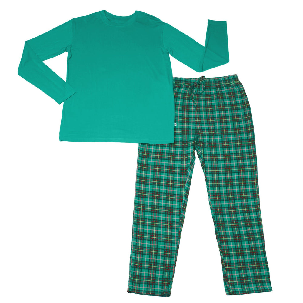 Winter Dreamland Plaid Men's Long Sleeve Pajama Set