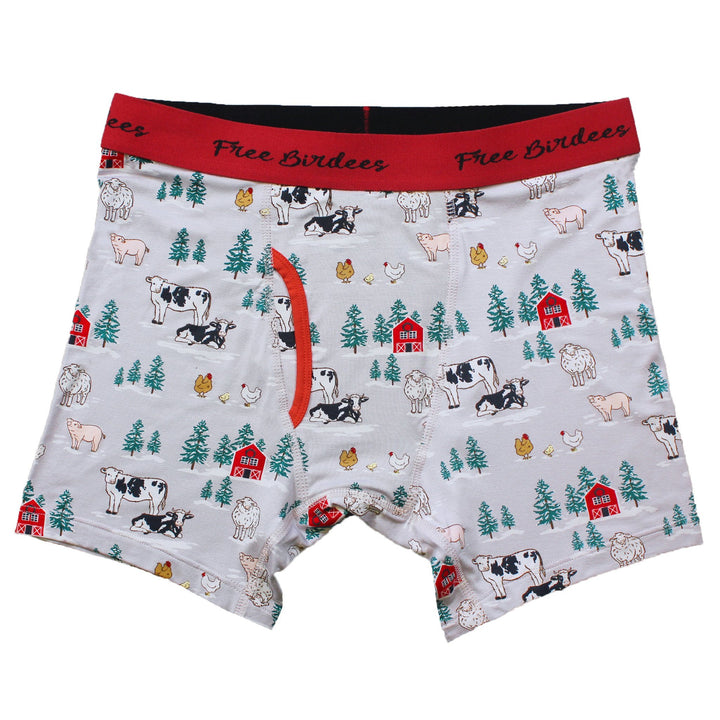 Winter Farm Buddies Men's Boxer Briefs