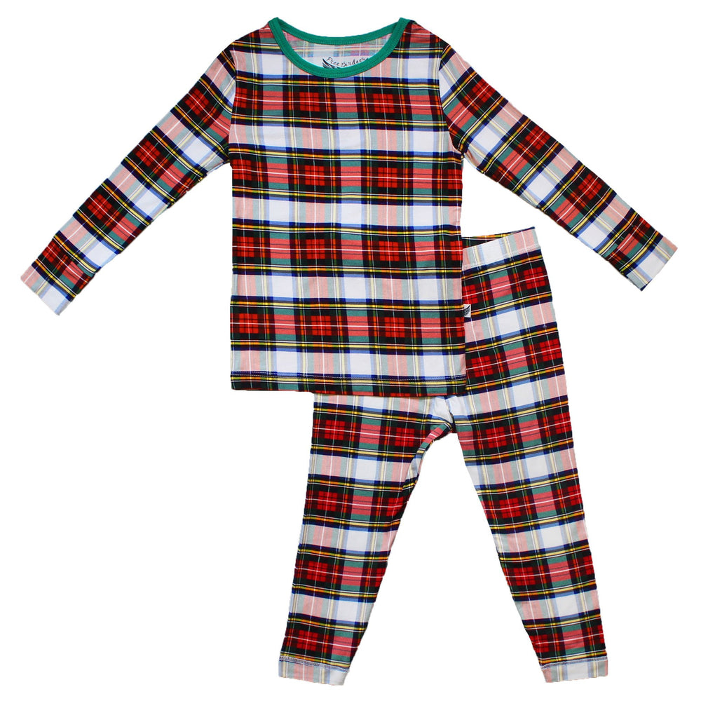 Winter Holiday Plaid Long Sleeve Pajama Set (0-24m)